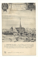 Cp, 91, Longpont, Vue De L'Eglise Et Du Prioré De Notre Dame - Autres & Non Classés