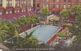 Swimming Pool Hotel De Soto Savannah Georgia 1955 - Savannah