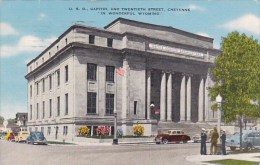 U S O Capitol And Twentieth Street Cheyenne In Wonderful Wyoming 1947 - Cheyenne