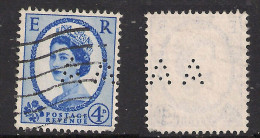 GB 1965 4d Wilding Perfins ( A A  )Wmk 179 SG 616a. ( M86 ) - Perfins