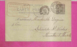 DANJOUTIN - BELFORT   -  ** Carte Commerciale De La Manufacture De CABLES Et CORDAGES " Adolphe STEIN " Du 28 08 1899 ** - Danjoutin