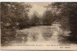 CPA 28 ENVIRONS DE COURTALAIN UNE VUE DE LA RIVIERE L YERRE - Courtalain