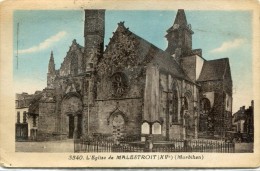 CPA 56 L EGLISE DE MALESTROIT 1930 - Malestroit