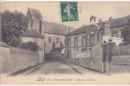 GREZ SUR LOING - L'Eglise Et La Mairie - Sonstige & Ohne Zuordnung