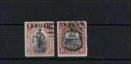 - GRANDE BRETAGNE COLONIES . BORNEO DU NORD . TIMBRES DE LABUAN 1894 . OBLITERES . - Noord Borneo (...-1963)