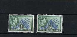 - GRANDE BRETAGNE COLONIES . ILES SALOMON ....1978 . TIMBRES NEUFS GEORGE VI . - Salomonen (...-1978)