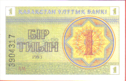 KAZAKHSTAN - BILLETE DE 1 TYIN, AÑO 1993 - Kazakhstán