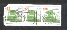 Portugal 2010-Transportes Publicos -3 Sellos Usados Con Fragmento-Matasellos Alusivo Al Codigo Postal - Used Stamps