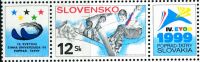 CZ1643 Slovakia 1999 Skiing 1v+labal MNH - Nuevos