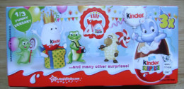 ORIGINAL PACKED BOX WITH 3 KINDER FERRERO SURPRISE EGGS 40 YEARS CELEBRATION - Sonstige & Ohne Zuordnung