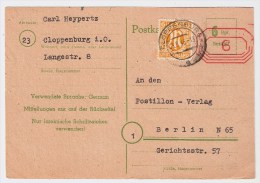 Bizone, Lokale Not-GA Oldenburg , Mi. 40,-s57 - Storia Postale