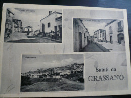 Grassano Saluti - 3 Vedute Usata 22.9.1955 - Otros & Sin Clasificación
