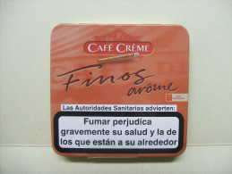 BOITE Métal Vide CAFE CREME FINOS Arôme (20 Cigares) - Zigarrenetuis