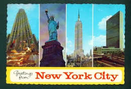 USA  -  New York City  Multi View  Unused Postcard As Scan - Viste Panoramiche, Panorama