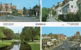 Multi View - Market Sq, River Gardens, Gentlemans Row, Town Centre, ENFIELD - MIDDLESEX - Unused - Middlesex