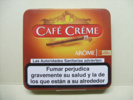 BOITE Métal Vide CAFE CREME Arôme (20 Cigares) - Contenitore Di Sigari