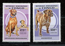 (cl 23 - P27) Congo ** N° 1829/1830 -(ref. Michel Au Dos) Chiens - - Ungebraucht