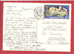 Y&T N°2157   BUDAPEST   Vers    FRANCE  Le    1971    2 SCANS - Covers & Documents