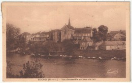 49 - SEICHES - Vue D'ensemble Au Bord Du Loir - 1941 - Seiches Sur Le Loir