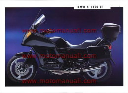 BMW  K 1100 LT Depliant Originale Genuine Motorcycle Factory Brochure Prospekt - Motos