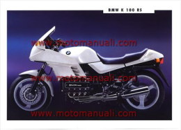 BMW  K 100 RS  Depliant Originale Genuine Motorcycle Factory Brochure Prospekt - Motorräder