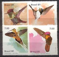 MDB-BK1-079 MINT POSTFRIS ¤ BRASIL 1981 4w In Serie ¤ BIRDS - OISEAUX - BIRDS - PAJAROS - VOGELS - VÖGEL - - Colibris