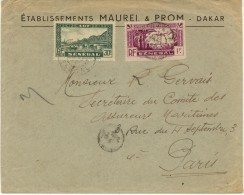 PA3+122 Sur Lettre  Pour Paris - Cartas & Documentos