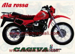 CAGIVA ALA ROSSA 350 + PRODUZIONE 1986 Depliant Originale Genuine Motorcycle Factory Brochure Prospekt - Motorräder