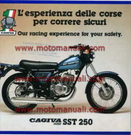 CAGIVA - HD SST 250 1978 Depliant Originale Genuine Motorcycle Factory Brochure Prospekt - Moto