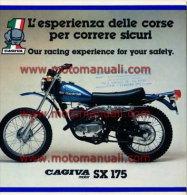 CAGIVA - HD SX 175 1978 Depliant Originale Genuine Motorcycle Factory Brochure Prospekt - Motor Bikes