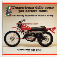 CAGIVA - HD SX 250 1978 Depliant Originale Genuine Motorcycle Factory Brochure Prospekt - Motorräder