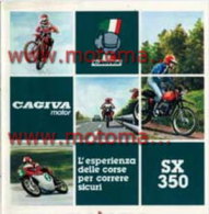CAGIVA - HD SX 350 1978 Depliant Originale Genuine Motorcycle Factory Brochure Prospekt - Moto