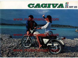 CAGIVA SST 125 1982 Depliant Originale Genuine Motorcycle Factory Brochure Prospekt - Motor Bikes