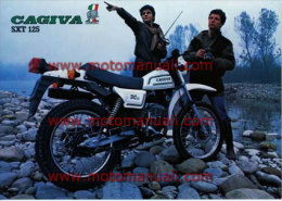 CAGIVA SXT 125 1982 Depliant Originale Genuine Motorcycle Factory Brochure Prospekt - Motorräder