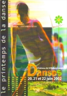 Carte Postale édition "Carte à Pub" - Le Printemps De La Danse En Charente, Château De Villebois-Lavalette (4e Festival) - Advertising