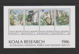 Australien 1986 , Koala Research Sheet -  National Parks And Wildlife - Cinderella - Postfrisch / MNH / (**) - Werbemarken, Vignetten