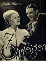 "Illustrierter Film-Kurier"  "7 Ohrfeigen" Mit Lilian Harvey , Willy Fritsch - Filmprogramm Nr. 2646 Von 1937 - Zeitschriften
