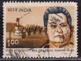 India Used 1993, Rahul Sankrityayan, Traveller & Man Of Letters (sample Image) - Oblitérés