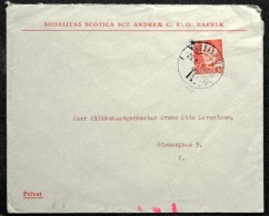 Denmark 1957 Letter København K.14. Sodalitas Scotica Sct. Andreæ C.F.O. Hafniæ ( Lot  4438 ) - Covers & Documents