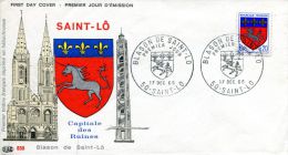 FDC Saint Lo -capitale Des Ruines- - 1960-1969