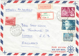 UNGHERIA - Hungary - 1974 - Airmail, Expressz - 4 Stamps - Viaggiata Da Budapest Per London, England - Covers & Documents