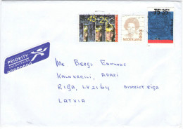 OLANDA - PAESI BASSI - NEDERLAND - PAYS BAS - 2013 - 3 Stamps - Viaggiata Da 'S-Gravenhage Per Adazi, Latvia - Covers & Documents