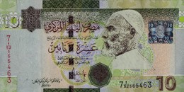 LIBYA  10 Dinars 2009  Xf  Pick 73 Sig.10 - Libyen