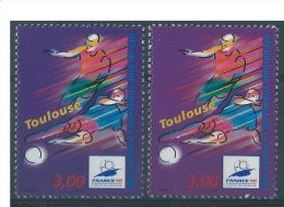 Variété : N° 3013 Football Toulouse Fond Violet Au Lieu De Bleu-violet + Normal ** - Ungebraucht