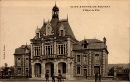 76-ST-ETIENNE DU ROUVRAY..L'HOTEL DE VILLE ..CPA ANIMEE - Saint Etienne Du Rouvray