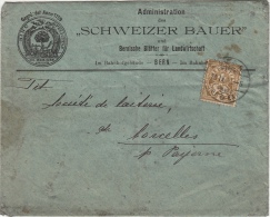 Administration  Des Schweizer Bauer 20.IX.1899 / Bergische Blätter Für Landschaft / Corcelles Ankuftstempel - Lettres & Documents