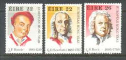 1985 IRELAND EUROPEAN MUSIC YEAR MICHEL: 565-567 MNH ** - Neufs