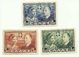 1938 - Grecia 435/37 Matrimonio        C3627 - Nuovi