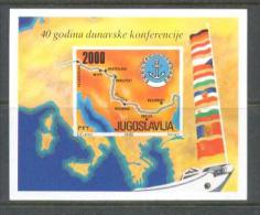 1988 YUGOSLAVIA DONAU CONFERENCE SOUVENIR SHEET MICHEL: B33 MNH ** - Blocks & Sheetlets