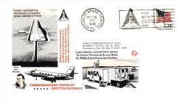 SPACE -   USA - 1978 -  SHUTTLE MSBLS  TEST COVER WITH KENNEDY SPACE CENTRE  DEC 6 POSTMARK - Etats-Unis